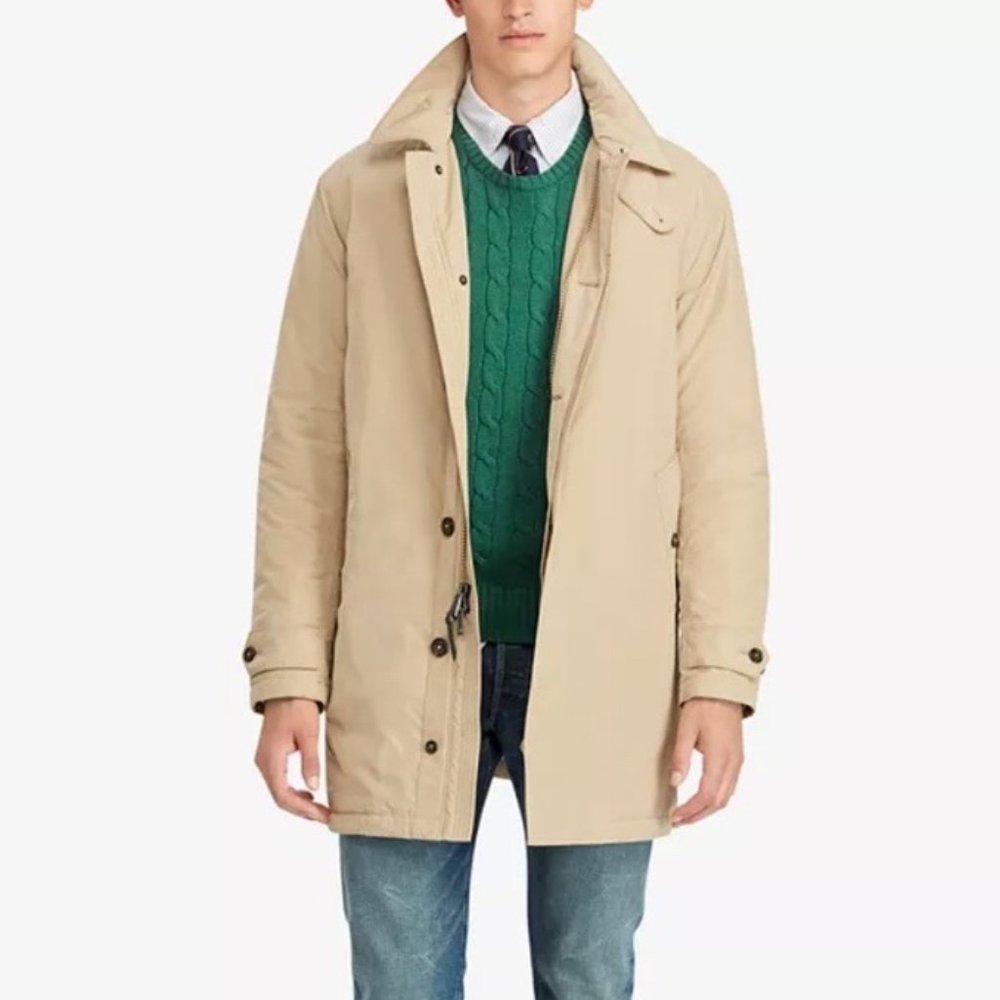 Polo Ralph Lauren Water Repellent Commuter Coat Khaki
